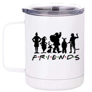 Funny Friends Famous Christmas Movies 12 oz Stainless Steel Tumbler Cup