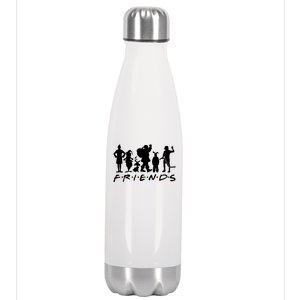 Funny Friends Famous Christmas Movies Stainless Steel Insulated Water Bottle