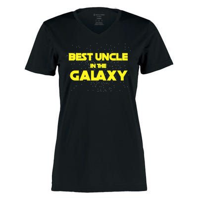 Funny Galaxy Uncle Women's Momentum V-Neck T-Shirt