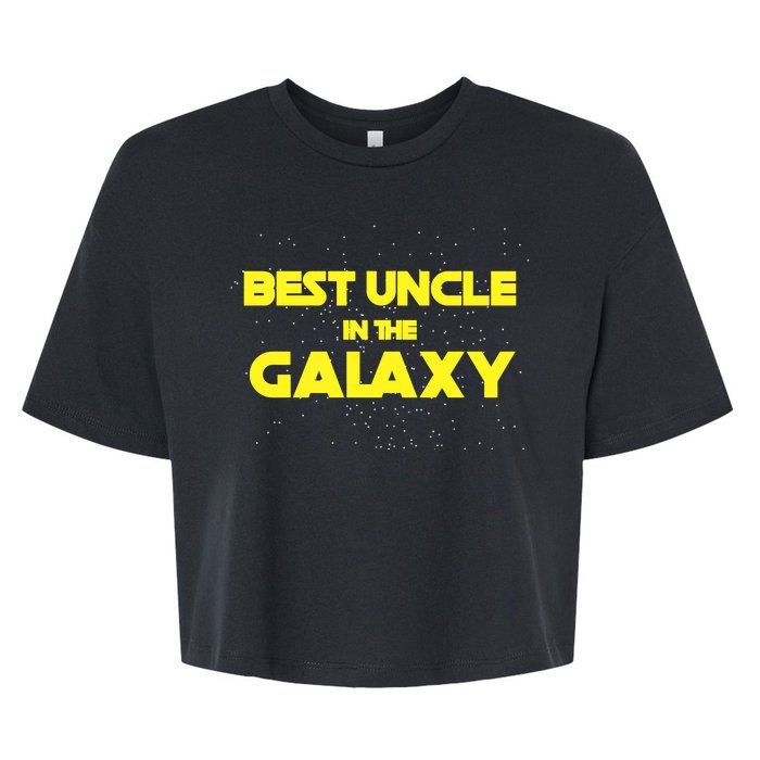 Funny Galaxy Uncle Bella+Canvas Jersey Crop Tee