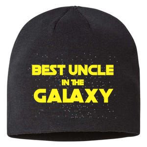 Funny Galaxy Uncle Sustainable Beanie