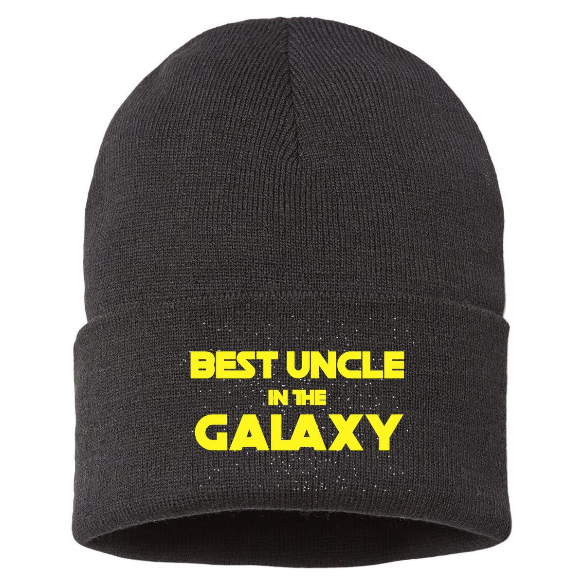 Funny Galaxy Uncle Sustainable Knit Beanie