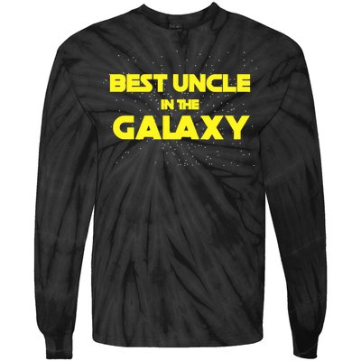 Funny Galaxy Uncle Tie-Dye Long Sleeve Shirt