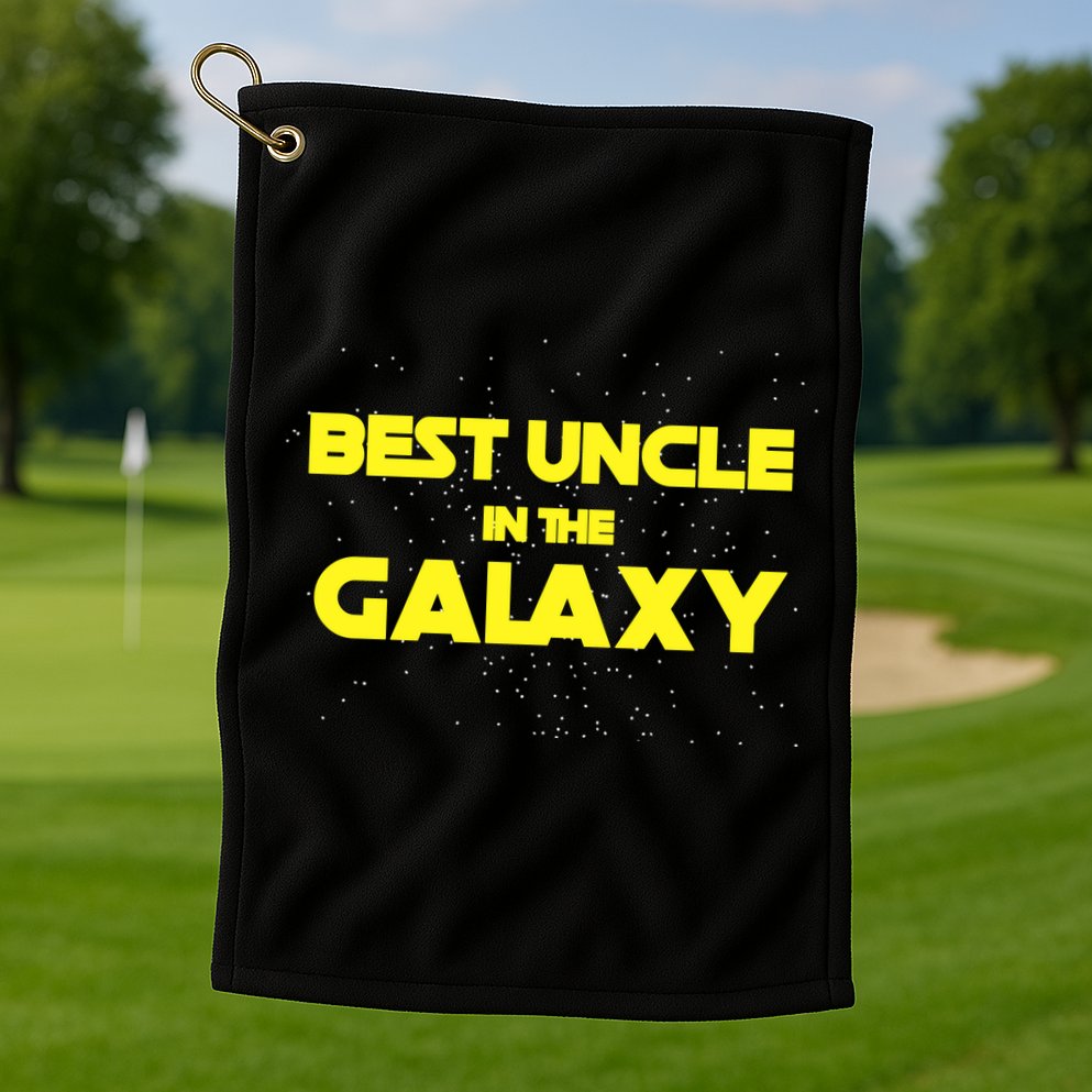 Funny Galaxy Uncle Golf Towel