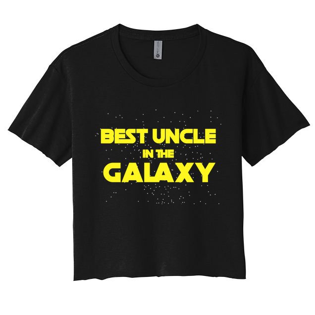 Funny Galaxy Uncle Crop Top