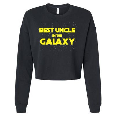 Funny Galaxy Uncle Cropped Pullover Crew