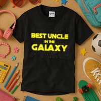 Funny Galaxy Uncle Kids T-Shirt