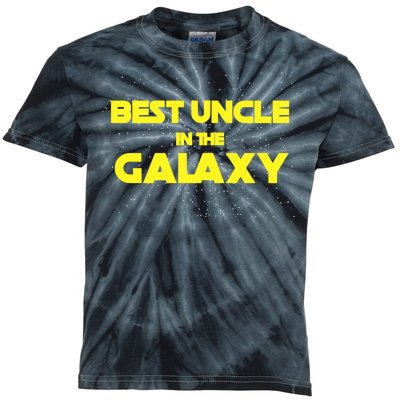 Funny Galaxy Uncle Kids Tie-Dye T-Shirt