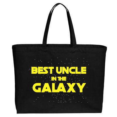 Funny Galaxy Uncle Cotton Canvas Jumbo Tote