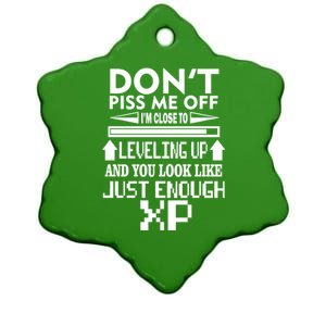 Funny Gamer Ceramic Star Ornament