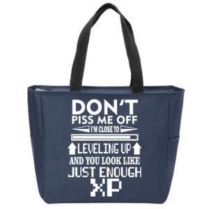 Funny Gamer Zip Tote Bag