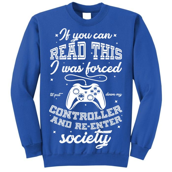 Funny Gamer Re-Enter Society  Sweatshirt