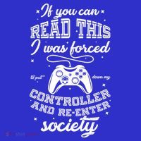 Funny Gamer Re-Enter Society  Button