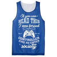 Funny Gamer Re-Enter Society  Mesh Reversible Basketball Jersey Tank