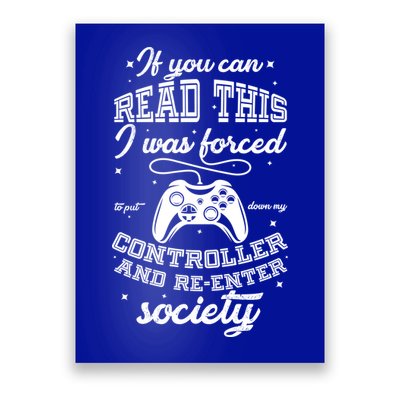 Funny Gamer Re-Enter Society  Poster