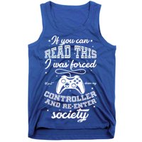 Funny Gamer Re-Enter Society  Tank Top