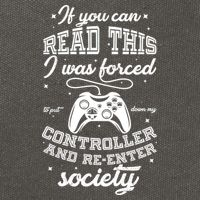 Funny Gamer Re-Enter Society  Cotton Canvas Backpack