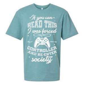 Funny Gamer Re-Enter Society  Sueded Cloud Jersey T-Shirt