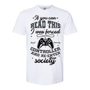 Funny Gamer Re-Enter Society  Softstyle CVC T-Shirt