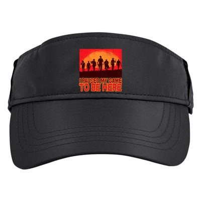 Funny Gaming Paused My Game To Be Here Adult Drive Performance Visor