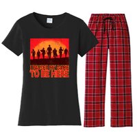 Funny Gaming Paused My Game To Be Here Women's Flannel Pajama Set