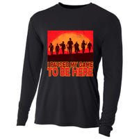 Funny Gaming Paused My Game To Be Here Cooling Performance Long Sleeve Crew