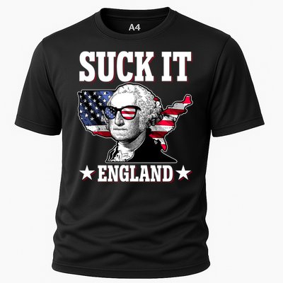 Funny George Washington Suck It England Cooling Performance Crew T-Shirt