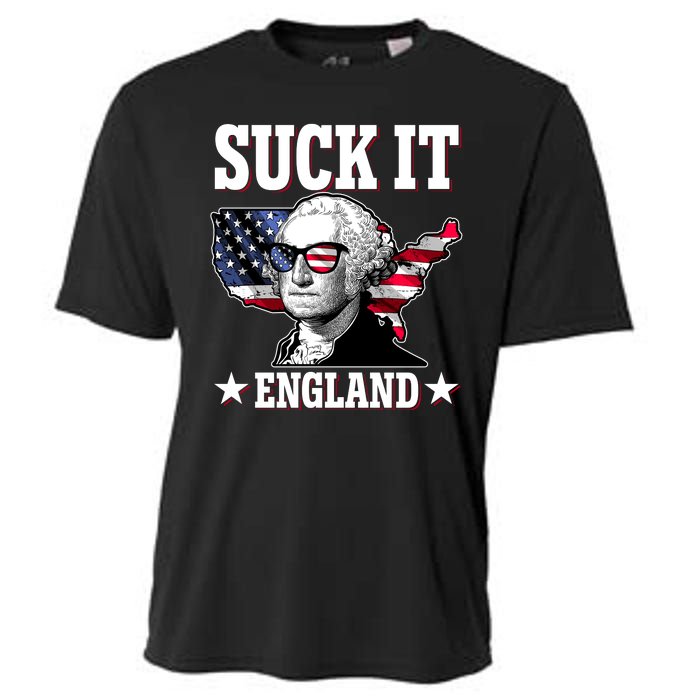 Funny George Washington Suck It England Cooling Performance Crew T-Shirt