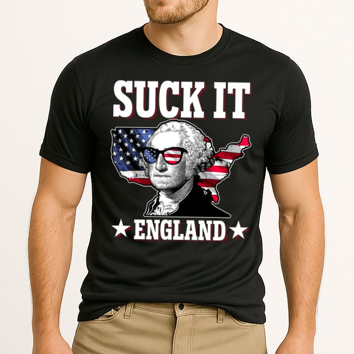 Funny George Washington Suck It England Cooling Performance Crew T-Shirt