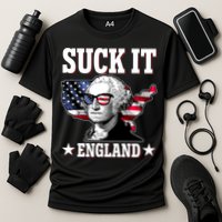 Funny George Washington Suck It England Cooling Performance Crew T-Shirt