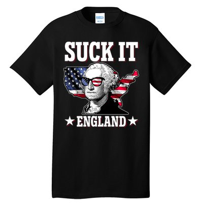 Funny George Washington Suck It England Tall T-Shirt