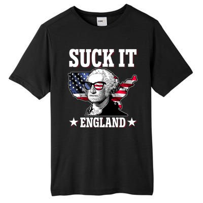 Funny George Washington Suck It England Tall Fusion ChromaSoft Performance T-Shirt