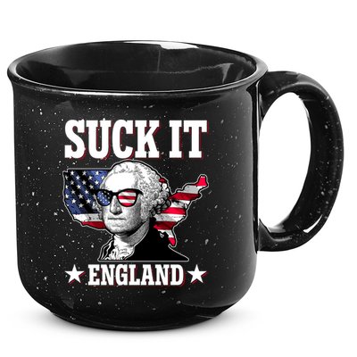 Funny George Washington Suck It England 15oz Campfire Ceramic Mug
