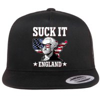 Funny George Washington Suck It England Flatbill Hat