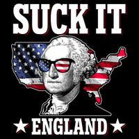 Funny George Washington Suck It England Flatbill Hat