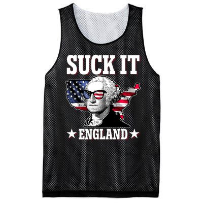 Funny George Washington Suck It England Mesh Reversible Basketball Jersey Tank