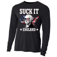 Funny George Washington Suck It England Cooling Performance Long Sleeve Crew