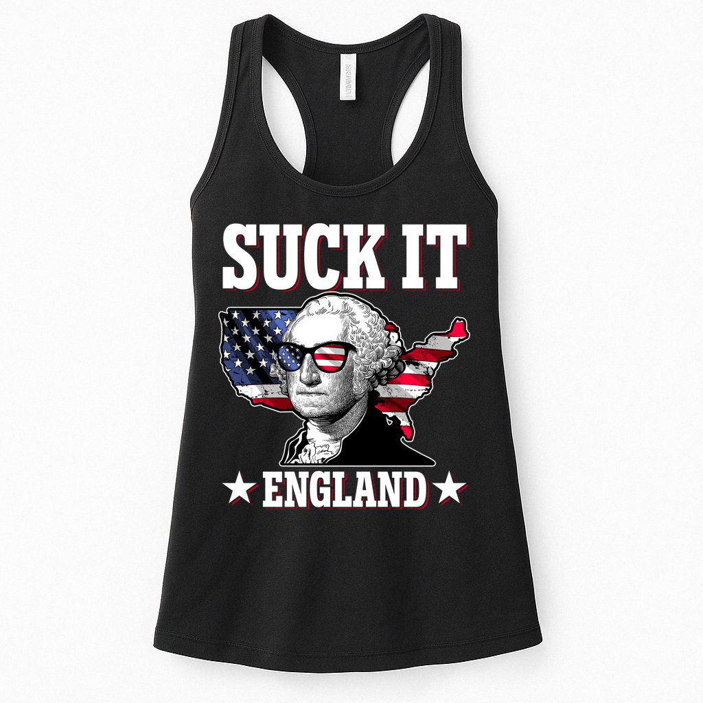 Funny George Washington Suck It England Womens Tank Top