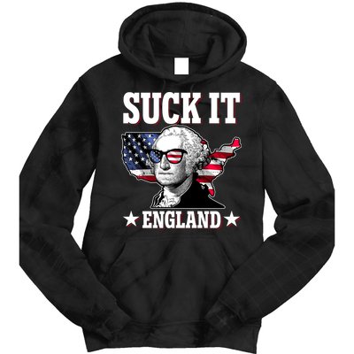 Funny George Washington Suck It England Tie Dye Hoodie