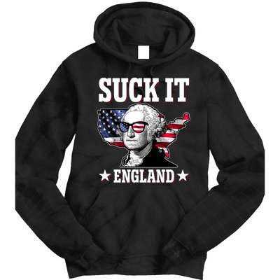 Funny George Washington Suck It England Tie Dye Hoodie