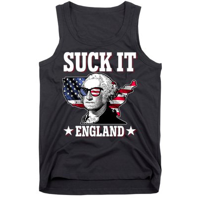 Funny George Washington Suck It England Tank Top