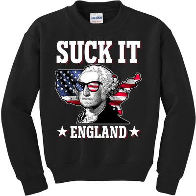 Funny George Washington Suck It England Kids Sweatshirt