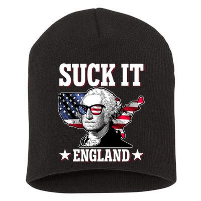 Funny George Washington Suck It England Short Acrylic Beanie