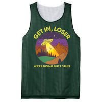 Funny Get In Loser We're Doing Butt Stuff UFO Wilderness Mesh Reversible Basketball Jersey Tank