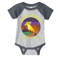 Funny Get In Loser We're Doing Butt Stuff UFO Wilderness Infant Baby Jersey Bodysuit