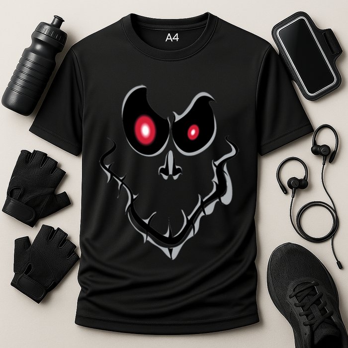 Funny Ghost Face Halloween Cooling Performance Crew T-Shirt