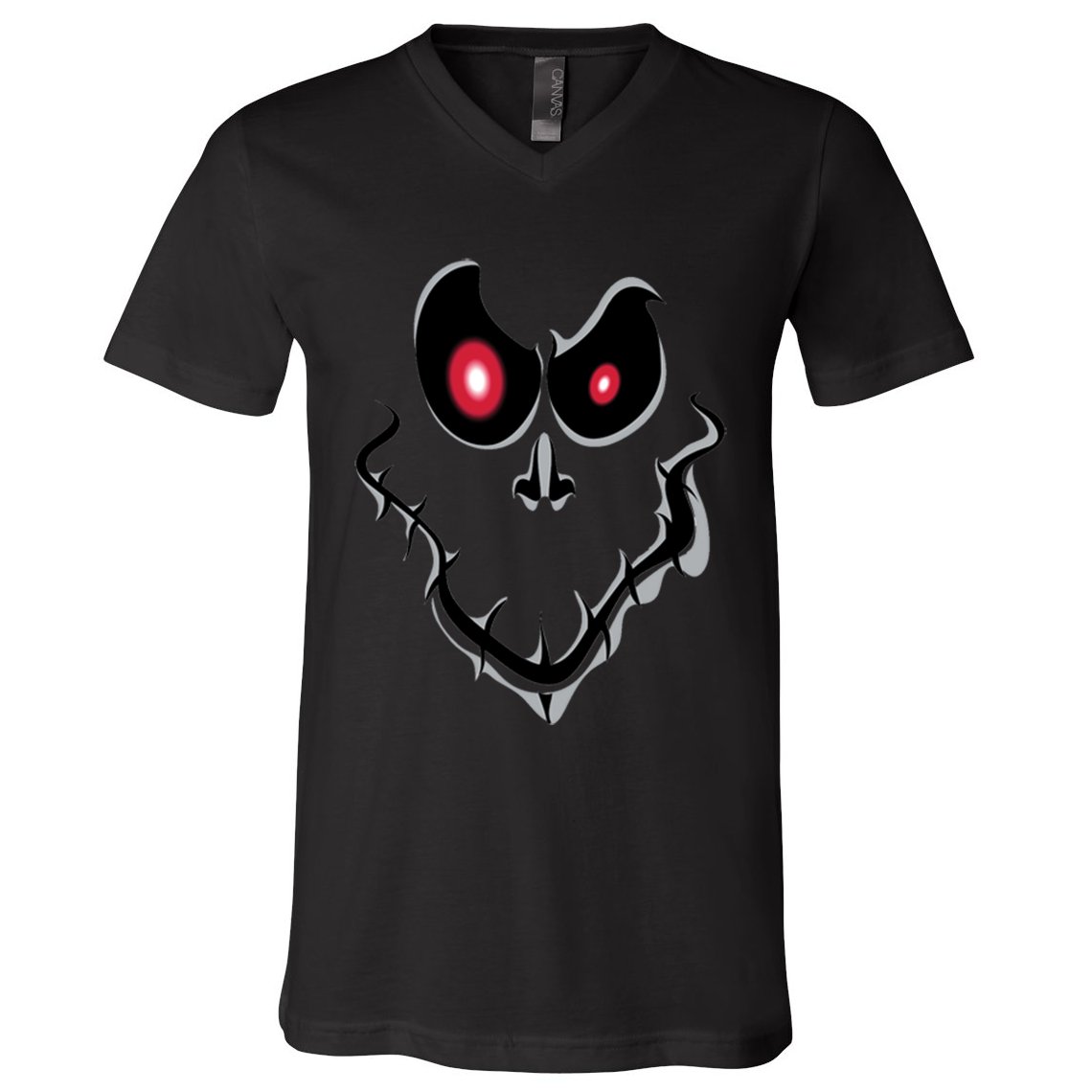 Funny Ghost Face Halloween V-Neck T-Shirt