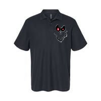 Funny Ghost Face Halloween Softstyle Adult Sport Polo