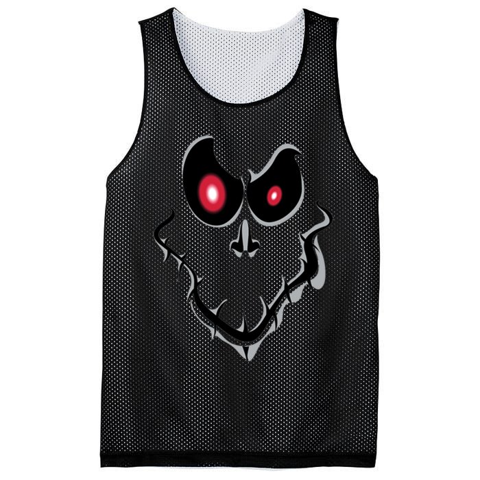 Funny Ghost Face Halloween Mesh Reversible Basketball Jersey Tank