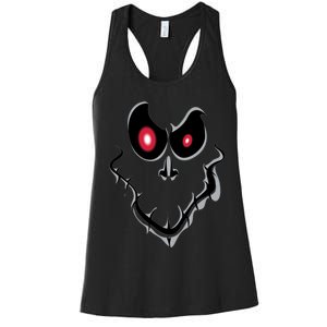 Funny Ghost Face Halloween Women's Racerback Tank